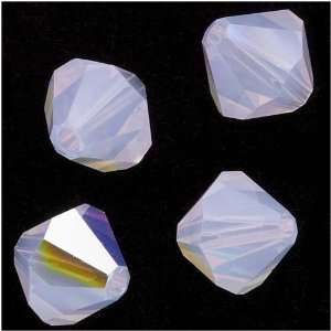  Swarovski Crystal #5301 6mm Bicone Beads Violet Opal AB 