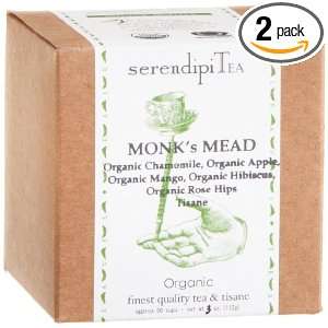 SerendipiTea Monks Mead, Tisane, Organic Chamomile, Apple, Hibiscus 