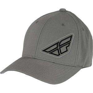  Fly Racing F Wing Hat   Small/Medium/Grey: Automotive