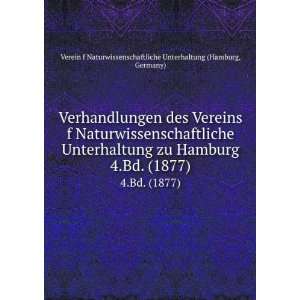   Germany) Verein f Naturwissenschaftliche Unterhaltung (Hamburg Books