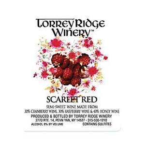  Torrey Ridge Winery Cranberry Scarlet Red 750ML: Grocery 