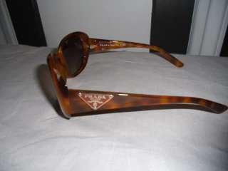 Prada SPR27L Sunglasses NWOB Authentic Light Havana Brown 4BW 6S1 