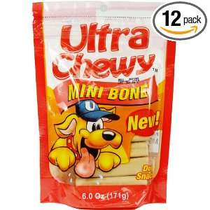 Ultra Chewy Mini Bones, 6 Ounce Bags: Grocery & Gourmet Food