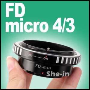 Canon FD lens Adapter  Panasonic Gh2 GF1 GF2 G10 GH1  