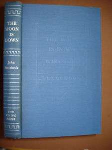 The Moon Is Down by John Steinbeck 1942 First Edition 9780143117193 