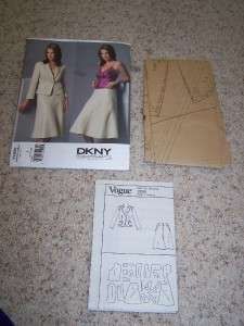 Vogue 2895 Ladies Jacket & Skirt Pattern Sizes 8 10 12 Donna Karan 