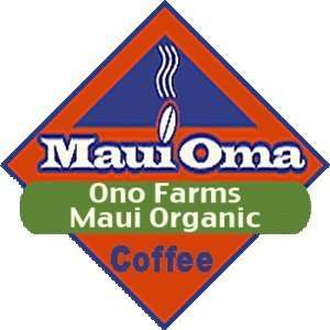 Hawaii Maui Oma Coffee 5 lb. Ground Ono Farms Organic  
