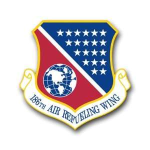  US Air Force 186th Air Refueling Wing Decal Sticker 3.8 6 