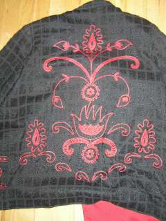   NEW Jacket RED Embroidered Embellished FREE USA SHIPPING   