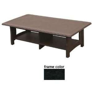   Recycled Plastic Newport Coffee Table   Black: Patio, Lawn & Garden