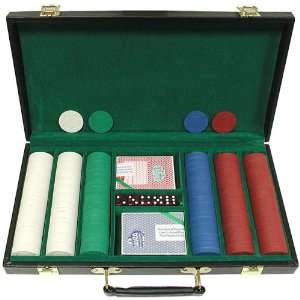  300 10g Casino Dice Composite Poker Chip Set w/Deluxe Case 