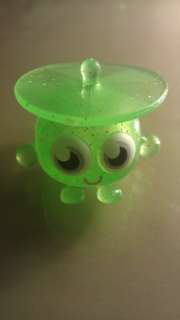 NEW ULTRA RARE MOSHI MONSTER SPARKLY GREEN WURLEY MOSHLING FIGURE 