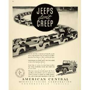  1943 Ad American Central Manufacturing Corp Connersville 