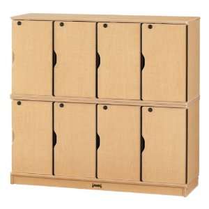  Baltic Birch Stackable Lockers Double Stack: Baby