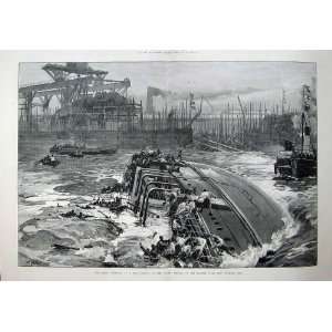   1883 Disaster Ship Launch River Clyde Sinking Daphne: Home & Kitchen