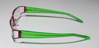 NEW ALAIN MIKLI 319 RASPBERRY/GREEN METAL/PLASTIC EYEGLASSES/GLASSES 