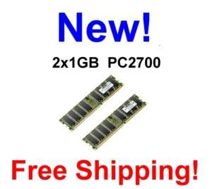 NEW 2GB (2X1GB) DDR Memory eMachines T3256  