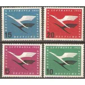  Postage Stamp Germany ReOpening German Air Service 1955 