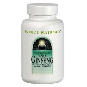  Ginseng (Panax Ginseng Root) 648mg 100 tabs from Source 