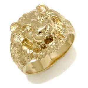 Only Gold Mens Ring in Red 18 karat Gold with Ruby, form Lion, weight 