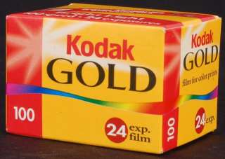 NEW KODAK GOLD 35mm COLOR NEGATIVE FILM 24 EXPOSURE ISO 100  