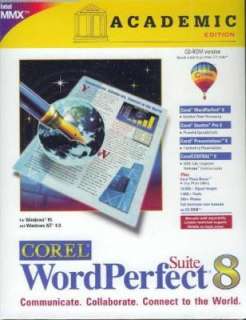 WordPerfect 8 8.0 Corel Suite Word Perfect #3651  