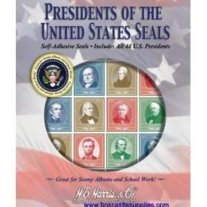    USA / 44 Presidential Seals / Self Adhesive Stickers Toys & Games