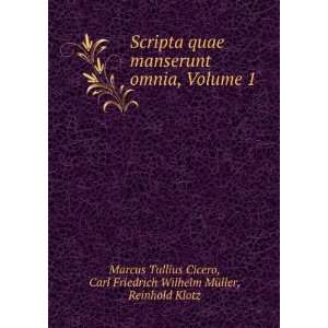  Scripta quae manserunt omnia, Volume 1 Carl Friedrich 