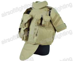 Airsoft OTV Body Armor Carrier Tactical Vest   Tan  