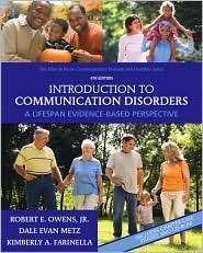 Introduction to Communication Disorders A Lifespan Evidence Based 