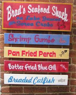 Customized Menu Board Wood Sign Hand Painted  