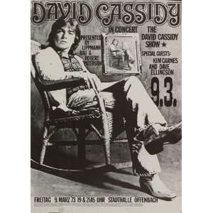  David Cassidy   With Kim Carnes 1973   CONCERT   POSTER 