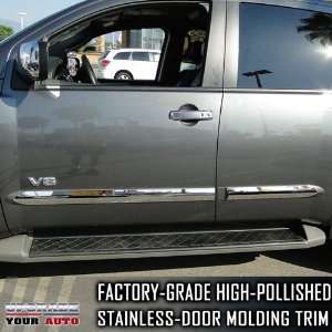  2004 2011 Nissan Armada Chrome Door Body Side Moldings 