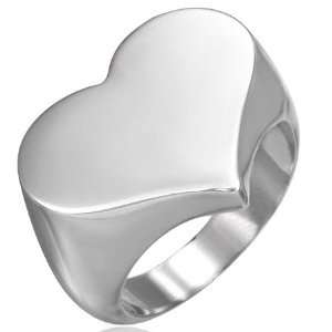  Heart Stainless Steel Ring 7 Jewelry