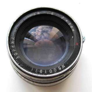 3K ZK ZORKI Sonnar lens 2/50 camera Leica FED jupiter 8  