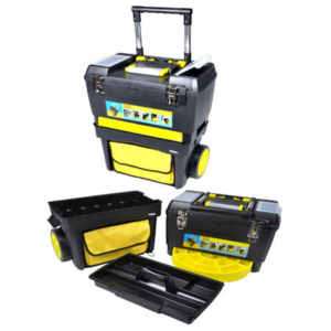 18 3 Part Rolling Tool box Case with Wheels Toolbox  