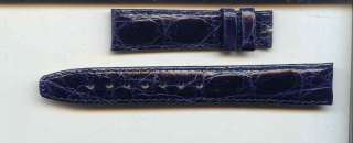 16MM TIFFANY & CO. SHORT BLUE CROCODILE WATCH BAND  