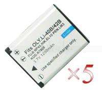 5x BATTERY FOR OLYMPUS Li 42B Li 40B Li42B Li40B FE 230  