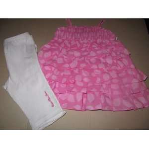  Calvin Klein 2 Piece Set 24 Months Pink Poka Dot Baby