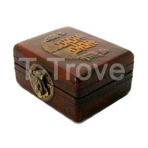  Leather Dominos Box Red: Home & Kitchen