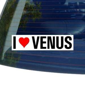  I Love Heart VENUS   Window Bumper Sticker: Automotive