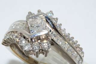 10000 1.96CT PRINCESS CUT DIAMOND ENGAGEMENT RING SIZE 7.25  