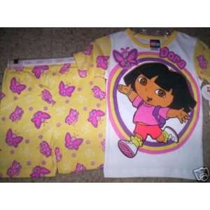  Dora The Explorer 2 Piece Pajamas Size 8 