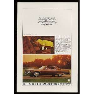  1974 Oldsmobile 98 Regency Print Ad (7714)