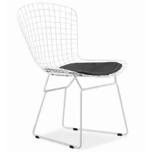  Zuo Wire Chair Frame Set of 2   White: Home & Kitchen