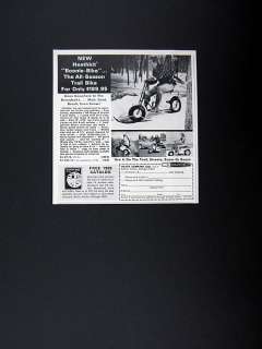 Heath Heathkit Boonie Bike Trail Ski Snow Bike 1969 print Ad 