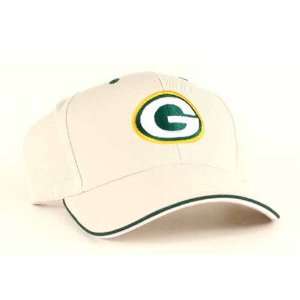  Green Bay Packers Khaki Green Tip Adjustable Hat: Sports 
