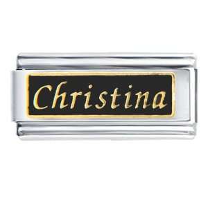  Christina Name Italian Charms Bracelet Link: Pugster 