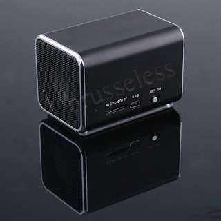 New Rechargeable Music Angel SD/TF Card Speaker Player (Black)