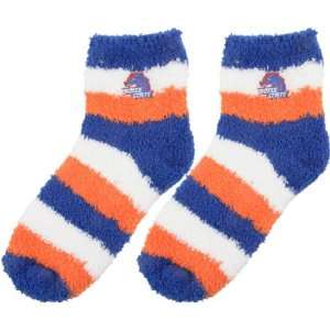  Boise State Broncos Womens Pro Stripe Sleep Soft Socks 